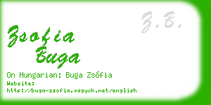 zsofia buga business card