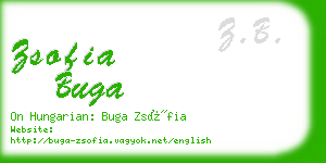 zsofia buga business card